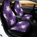 Purple Gemini Zodiac Pattern Print Universal Fit Car Seat Covers