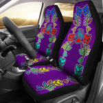 Purple Generations Flowers Bearpaw Universal Fit Car Seat Covers GearFrost