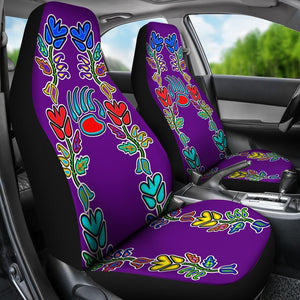 Purple Generations Flowers Bearpaw Universal Fit Car Seat Covers GearFrost