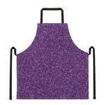 Purple Glitter Artwork Print (NOT Real Glitter) Apron
