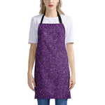 Purple Glitter Artwork Print (NOT Real Glitter) Apron