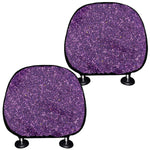 Purple Glitter Artwork Print (NOT Real Glitter) Car Headrest Covers