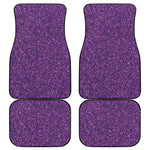 Purple Glitter Artwork Print (NOT Real Glitter) Front and Back Car Floor Mats