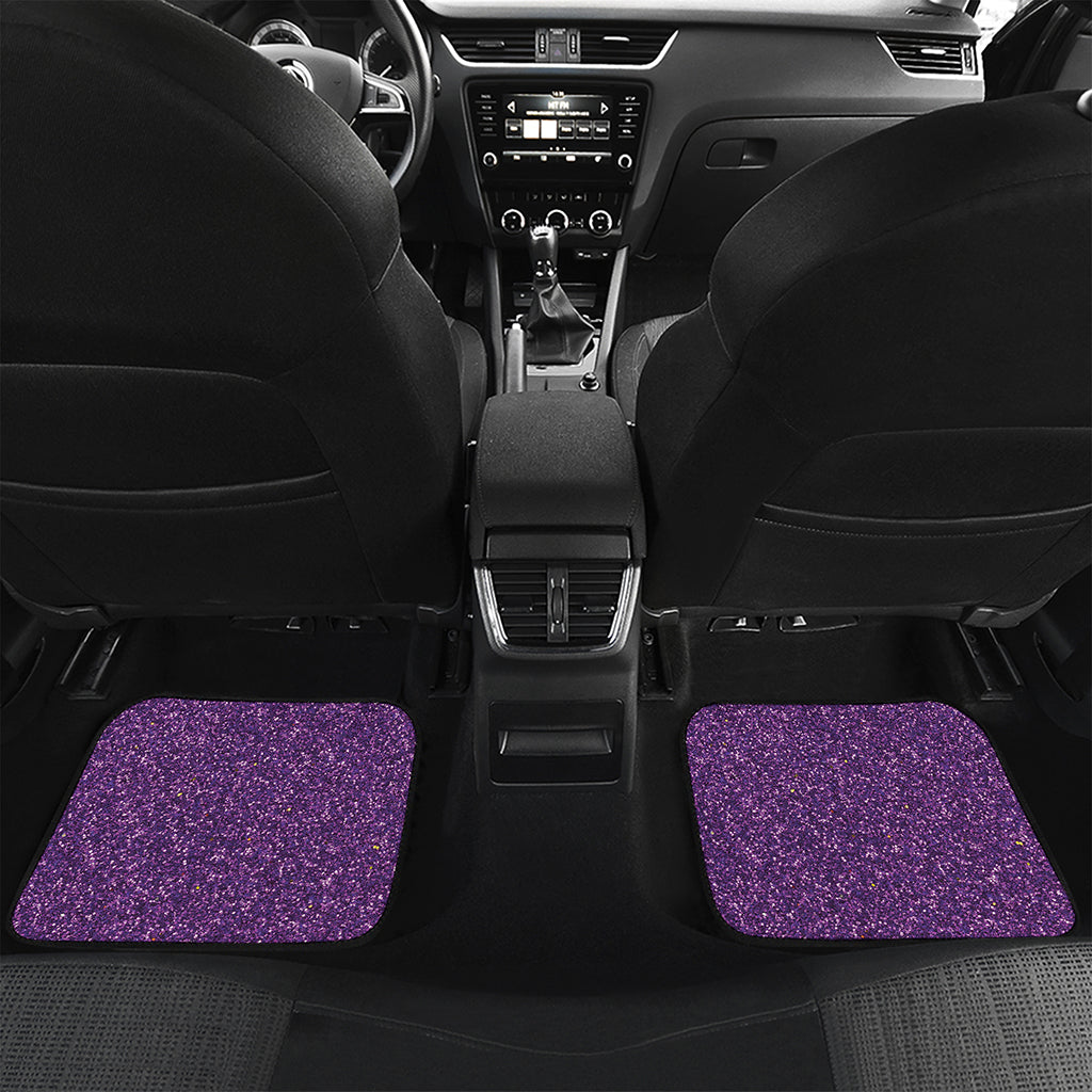 Purple Glitter Artwork Print (NOT Real Glitter) Front and Back Car Floor Mats