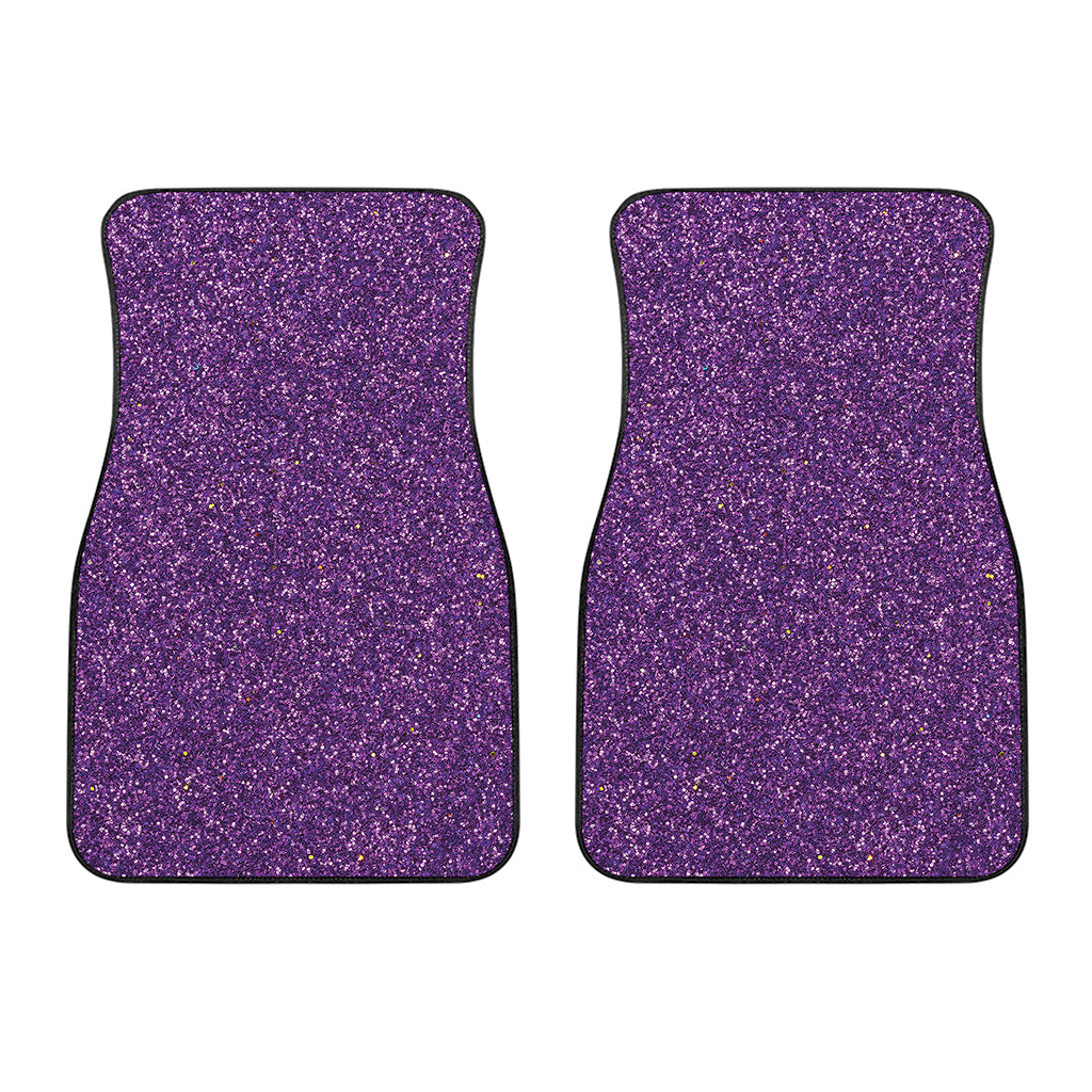 Purple Glitter Artwork Print (NOT Real Glitter) Front Car Floor Mats