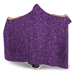 Purple Glitter Artwork Print (NOT Real Glitter) Hooded Blanket