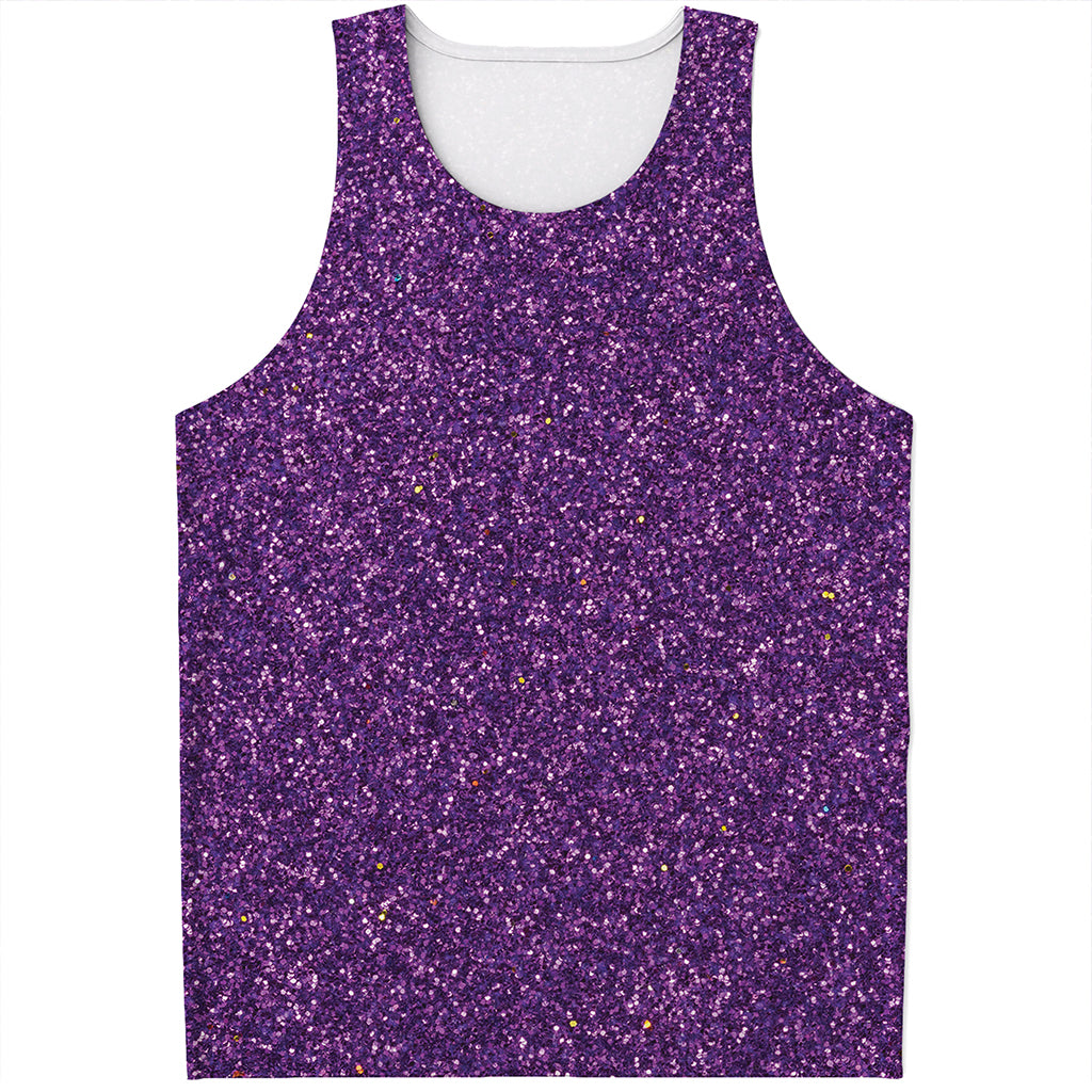 Purple Glitter Artwork Print (NOT Real Glitter) Men's Tank Top