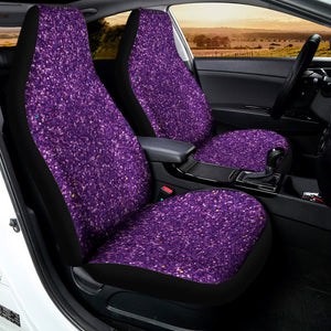 Purple Glitter Artwork Print (NOT Real Glitter) Universal Fit Car Seat Covers