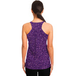 Purple Glitter Artwork Print (NOT Real Glitter) Women's Racerback Tank Top