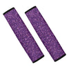 Purple Glitter Texture Print Car Seat Belt Covers