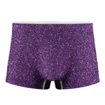 Purple Glitter Texture Print Men's Boxer Briefs