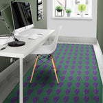 Purple Grape Pattern Print Area Rug