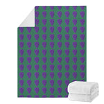 Purple Grape Pattern Print Blanket