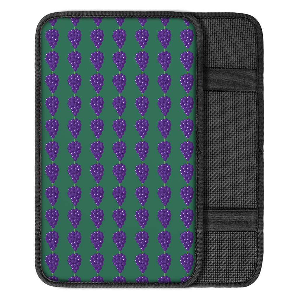 Purple Grape Pattern Print Car Center Console Cover