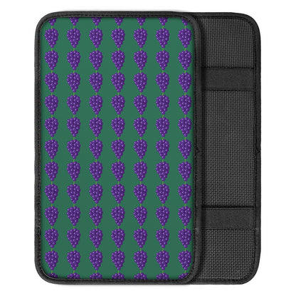 Purple Grape Pattern Print Car Center Console Cover
