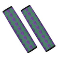 Purple Grape Pattern Print Car Seat Belt Covers