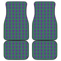 Purple Grape Pattern Print Front and Back Car Floor Mats
