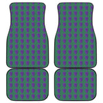 Purple Grape Pattern Print Front and Back Car Floor Mats