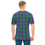 Purple Grape Pattern Print Men's T-Shirt