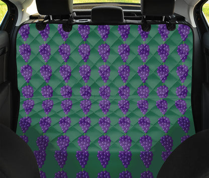 Purple Grape Pattern Print Pet Car Back Seat Cover