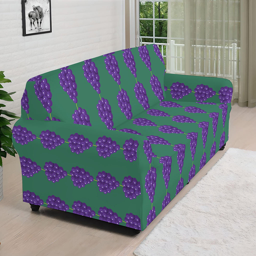 Purple Grape Pattern Print Sofa Cover