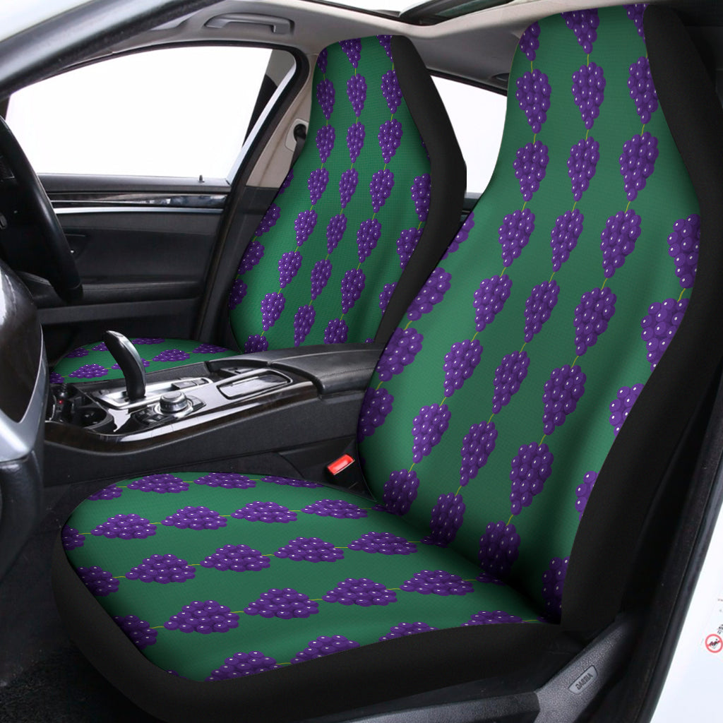Purple Grape Pattern Print Universal Fit Car Seat Covers