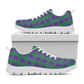 Purple Grape Pattern Print White Running Shoes