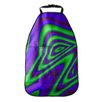 Purple Green Psychedelic Trippy Print Car Seat Organizers