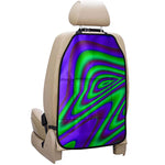 Purple Green Psychedelic Trippy Print Car Seat Organizers