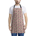 Purple Halloween Bat Pattern Print Apron