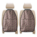 Purple Halloween Bat Pattern Print Car Seat Organizers