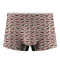 Purple Halloween Bat Pattern Print Men's Boxer Briefs
