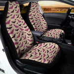 Purple Halloween Bat Pattern Print Universal Fit Car Seat Covers