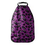 Purple Halloween Coffin Pattern Print Car Seat Organizers
