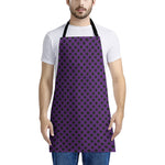 Purple Halloween Pattern Print Apron