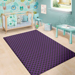Purple Halloween Pattern Print Area Rug