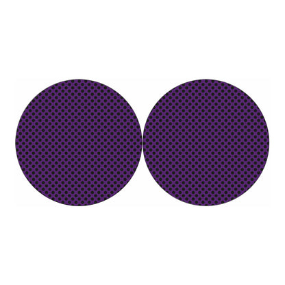 Purple Halloween Pattern Print Car Coasters