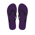 Purple Halloween Pattern Print Flip Flops