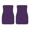 Purple Halloween Pattern Print Front Car Floor Mats