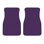 Purple Halloween Pattern Print Front Car Floor Mats