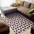 Purple Halloween Pumpkin Pattern Print Floor Mat