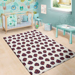 Purple Halloween Pumpkin Pattern Print Area Rug