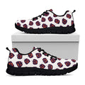 Purple Halloween Pumpkin Pattern Print Black Running Shoes