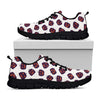 Purple Halloween Pumpkin Pattern Print Black Sneakers