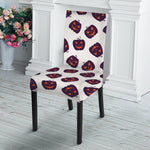 Purple Halloween Pumpkin Pattern Print Dining Chair Slipcover