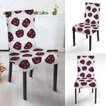 Purple Halloween Pumpkin Pattern Print Dining Chair Slipcover