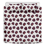 Purple Halloween Pumpkin Pattern Print Duvet Cover Bedding Set
