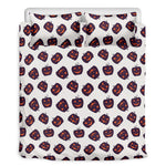 Purple Halloween Pumpkin Pattern Print Duvet Cover Bedding Set