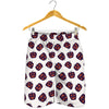 Purple Halloween Pumpkin Pattern Print Men's Shorts