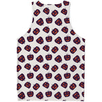 Purple Halloween Pumpkin Pattern Print Men's Tank Top